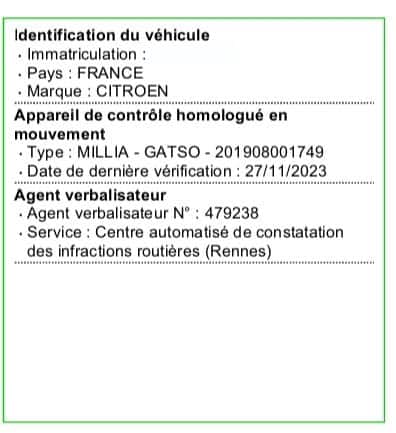 modele de radar Gatso Millia